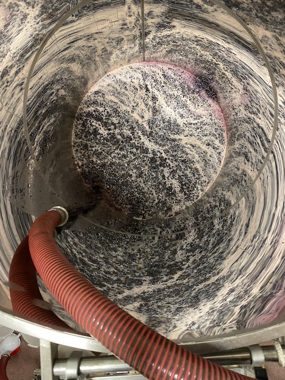 Das Übergiessen des Mostes